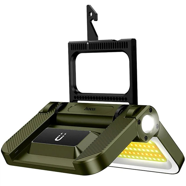 hoco Multifunctional Camping Lamp Folding Magnetic And Solar Charging DL22 Green