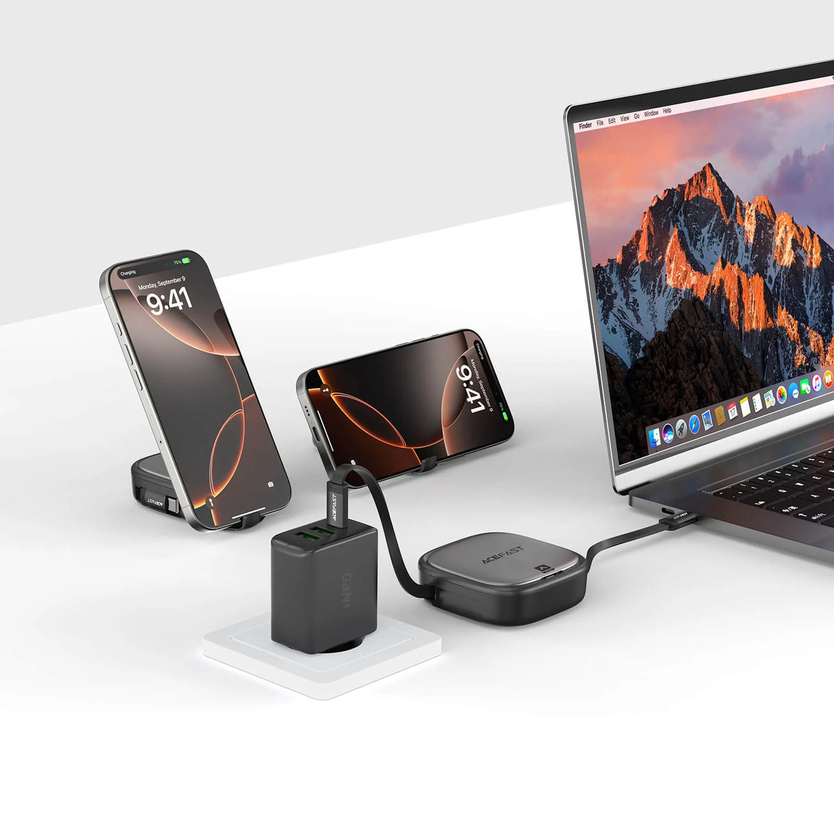 Acefast All In One Charging Data Cable Set Box J3 Black