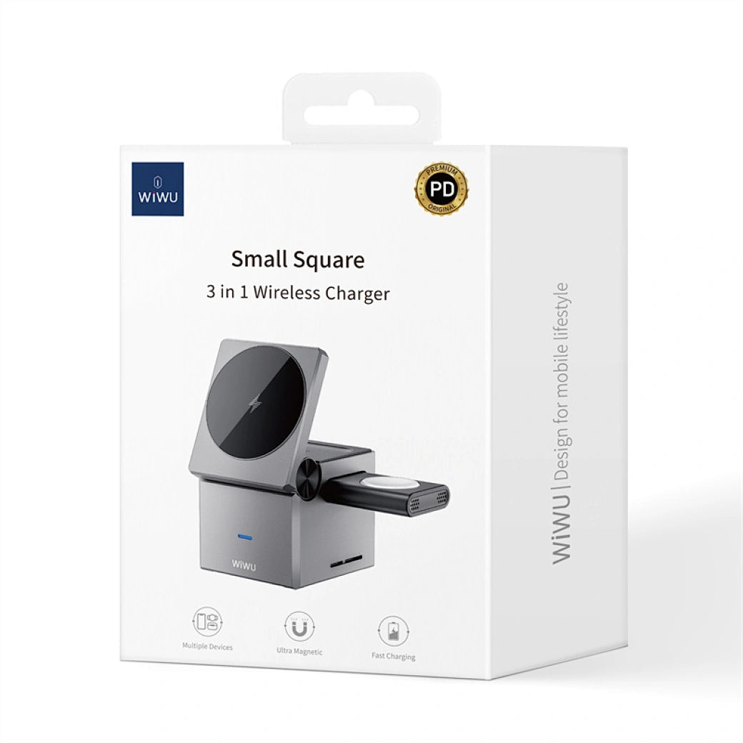 WIWU Small Square 3IN1 Wireless Charger Wi-W030