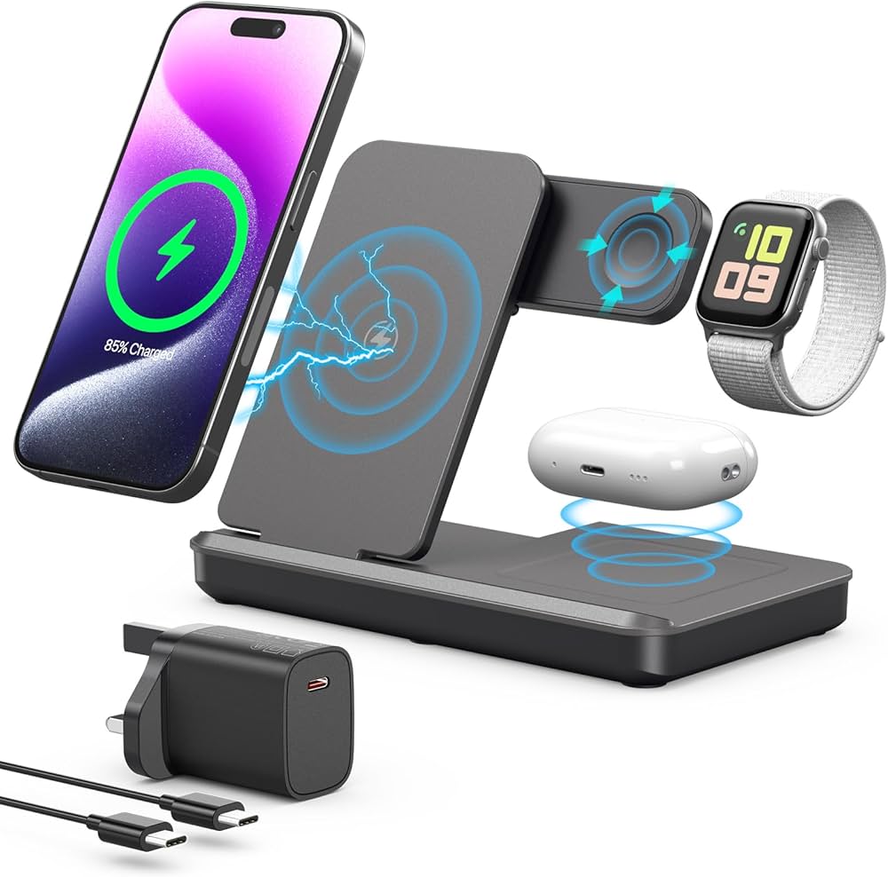 Master 3IN1 Fast Wireless Charging Stand