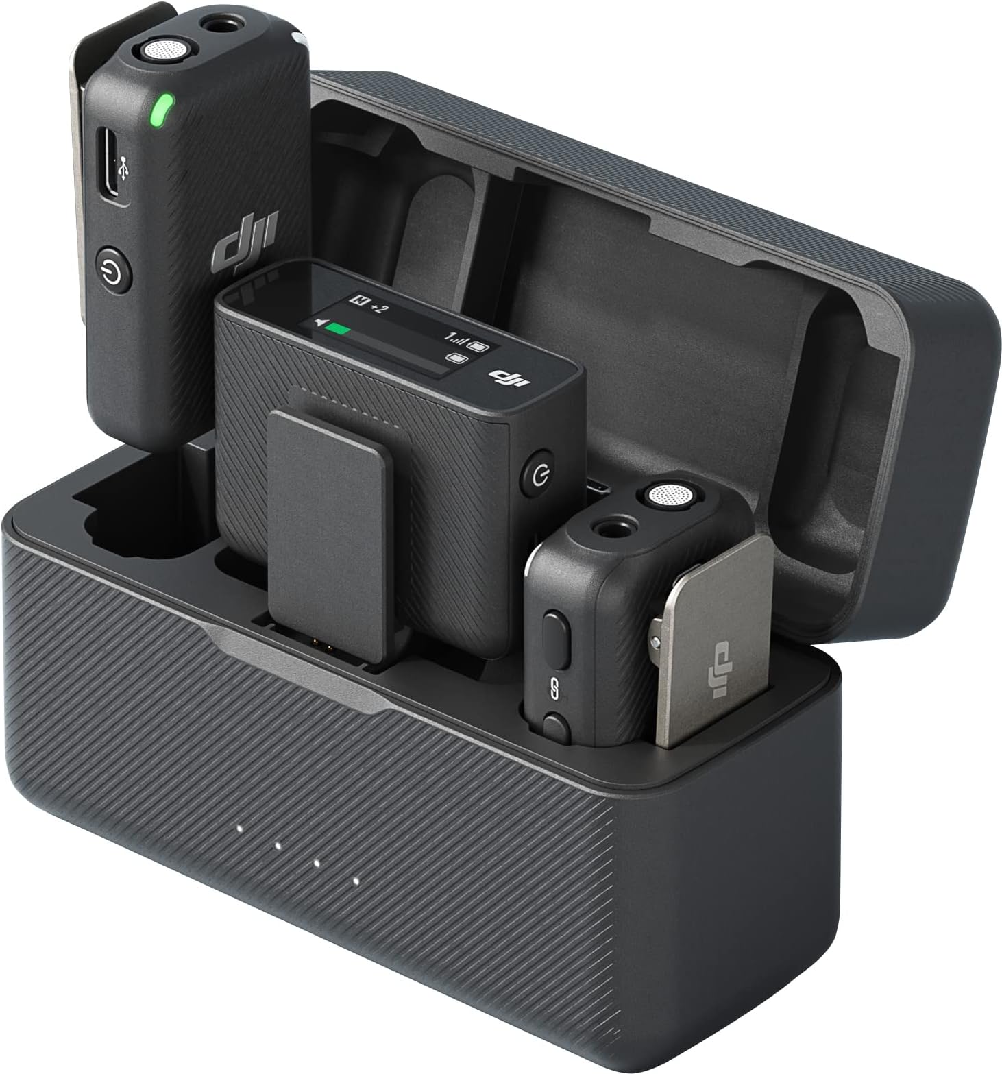 Dji Mic 2 wireless Microphone Sans Fil (2TX+1RX) Charging Case