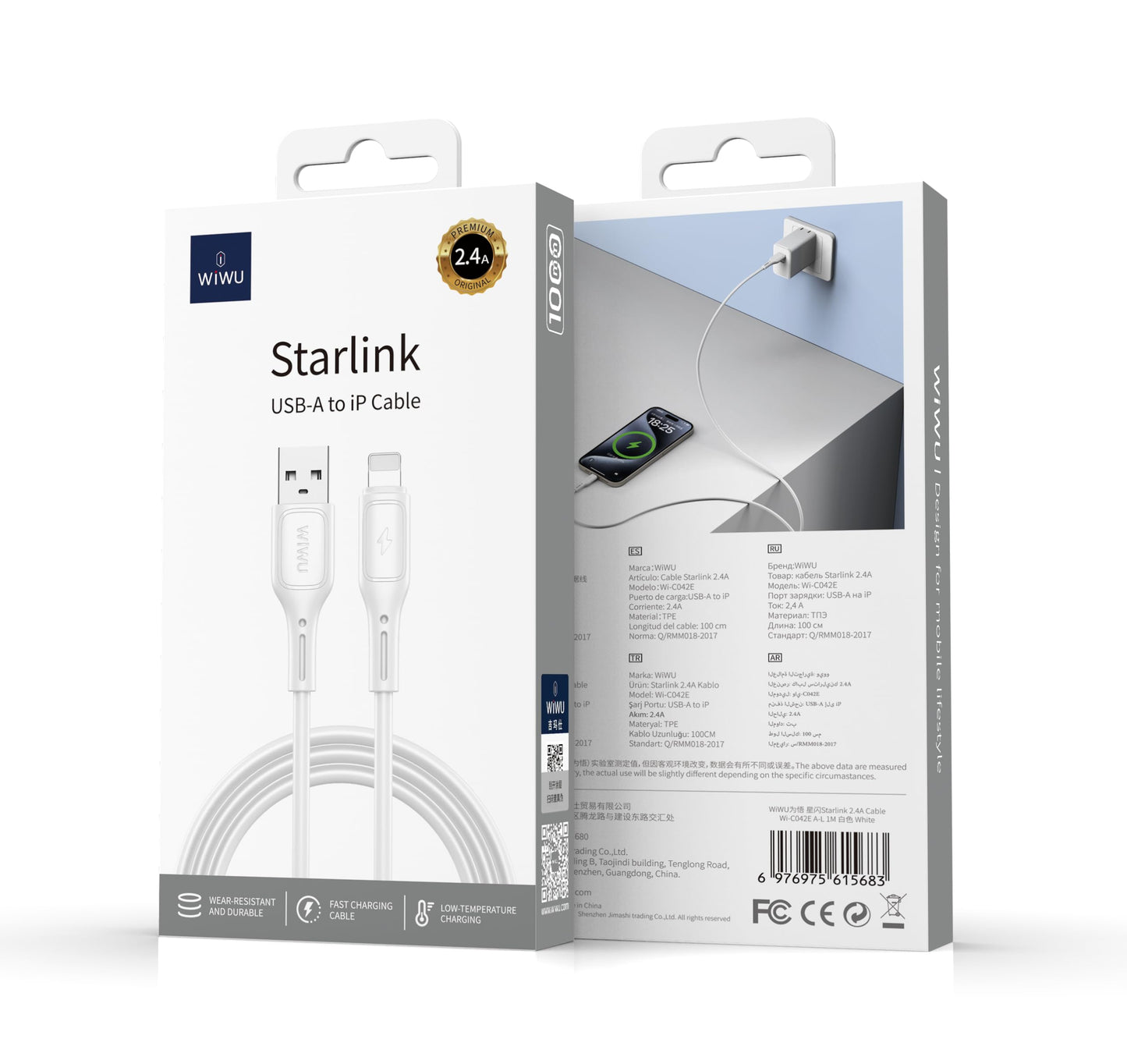 Wiwu Starlink USB-A TO Lightning Cable