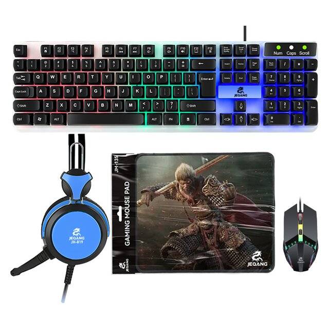 Jeqang 4 IN 1 Gaming Combo - JK-988 Black