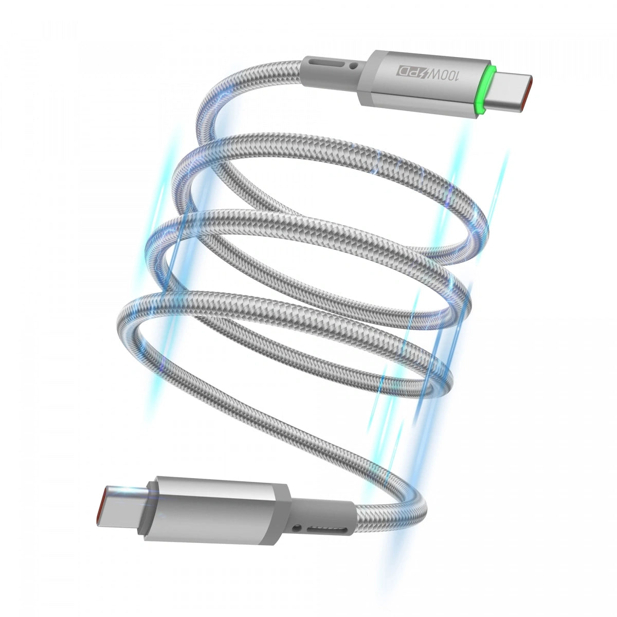 Wiwu Maglink USB-C TO USB-C Cable 100W 1m - WI-C084 Gray