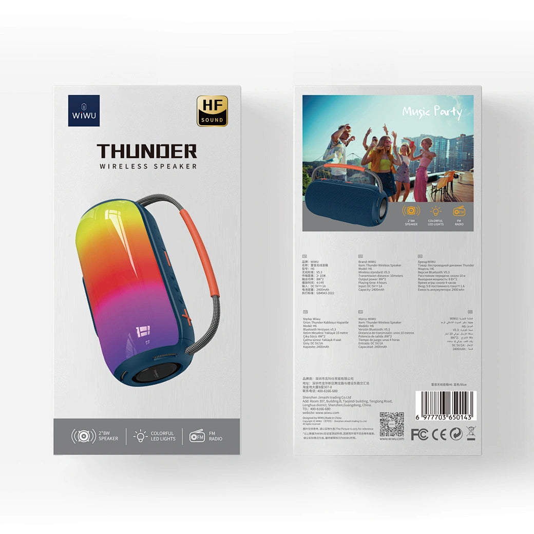 Wiwu Thunder Wireless Speaker - H6
