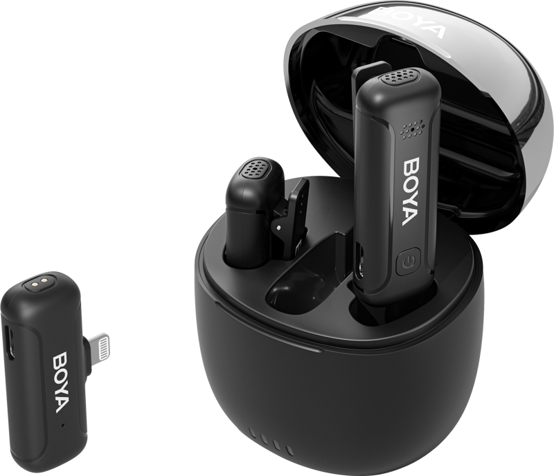 نظام ميكروفون لاسلكي ثنائي القناة 2.4 جيجاهرتز من بويا BY-WM3T-D2