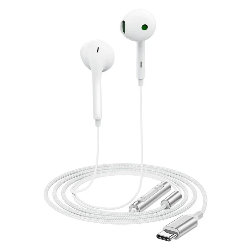 Acefast Wired Earphones With Mic Clear Sound & Comfortable Shape L7 White