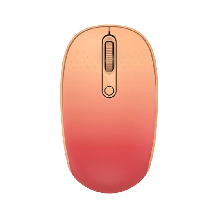 Fude Fashionable And Silent Wireless Mouse - E370 Red+Yellow