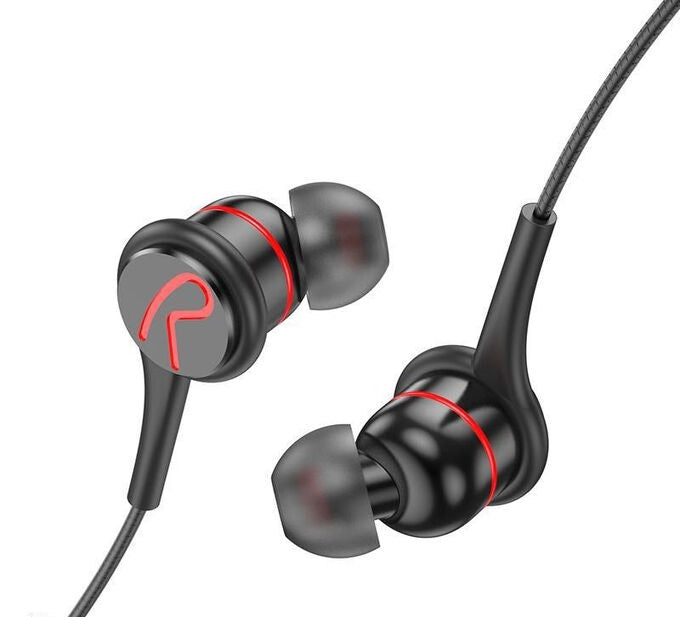 hoco Bass Earphones With Mic DM26 Black