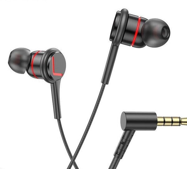 hoco Bass Earphones With Mic DM26 Black
