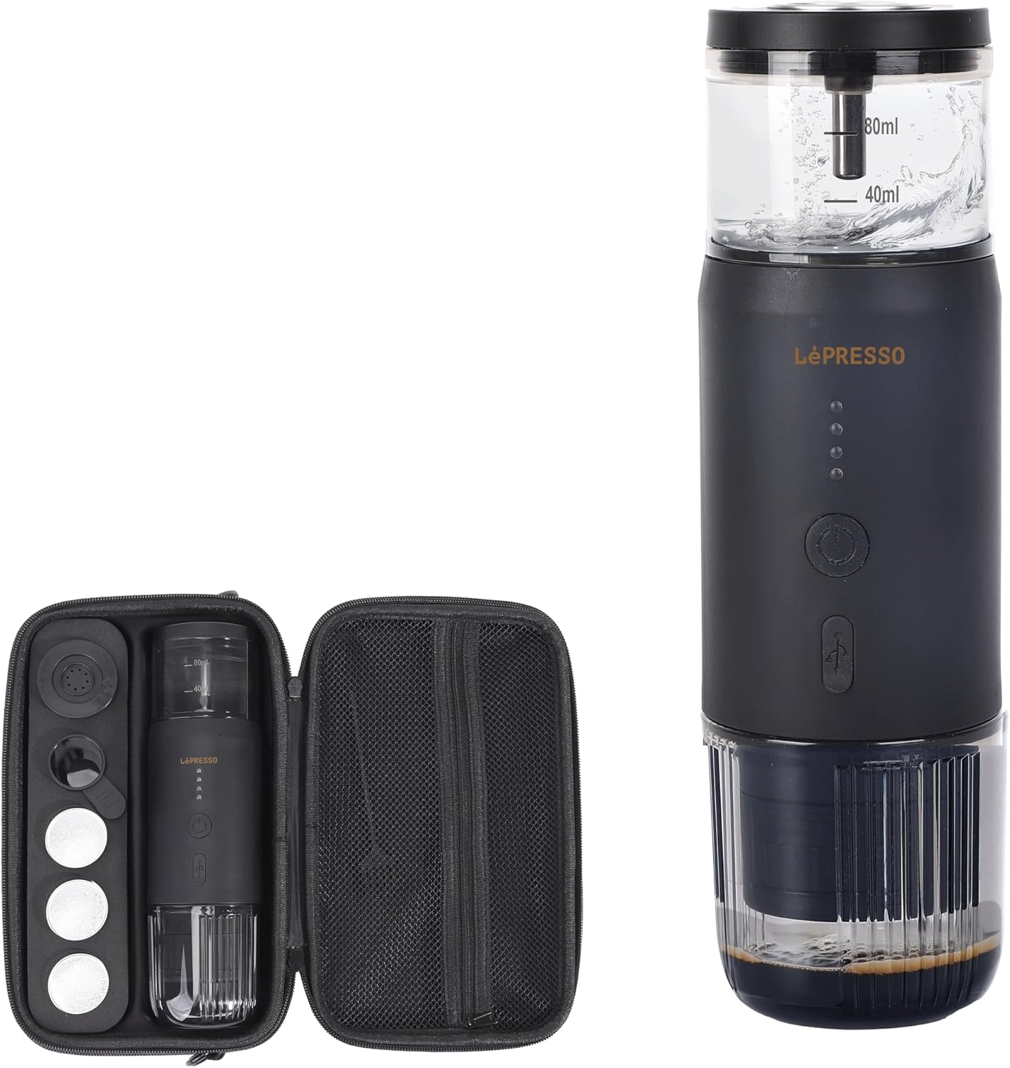 Lepresso Portable Espresso Heating/Digital Didplay 15 Bar 80ml LP031