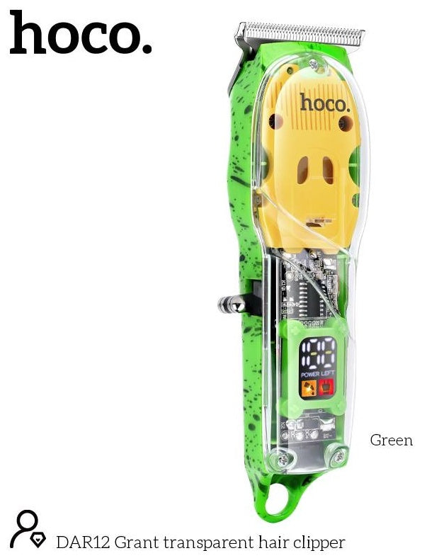hoco Transparent Hair Cliper Mini Convenient Grant - DAR12 Green