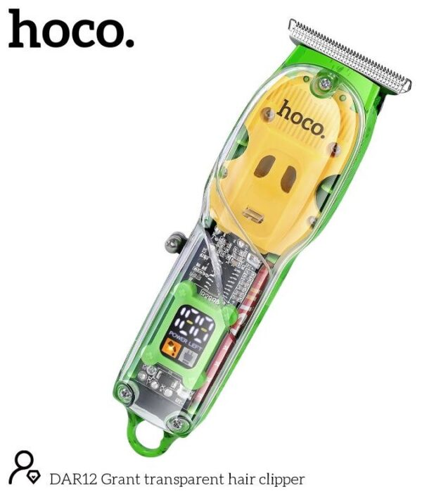 hoco Transparent Hair Cliper Mini Convenient Grant - DAR12 Green
