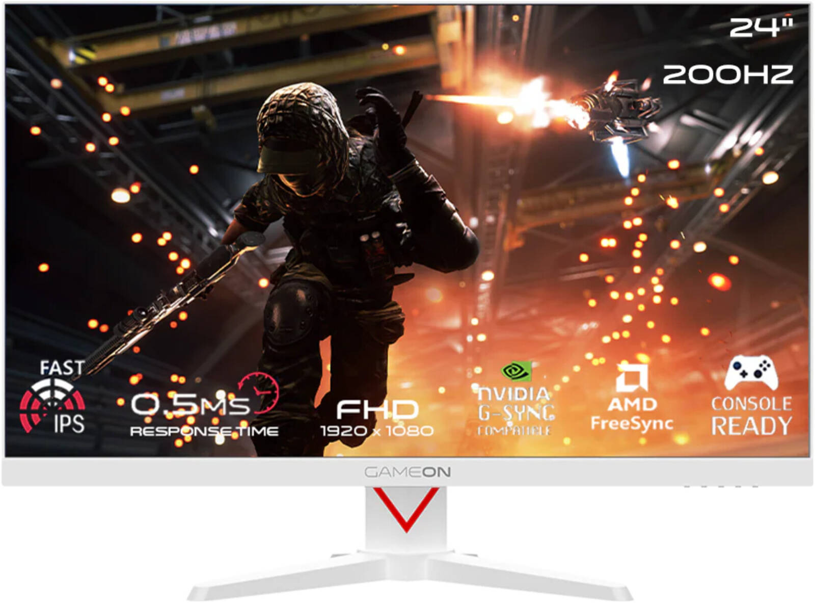 Gameon Marksman Series Gaming Monitor 23.8'' FHD 200Hz 0.5MS IPS