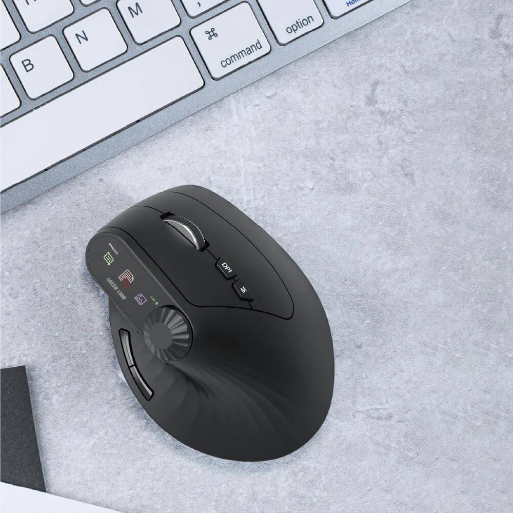 Green Lion Smart Oled Vertical Mouse 4000DPI Resolution