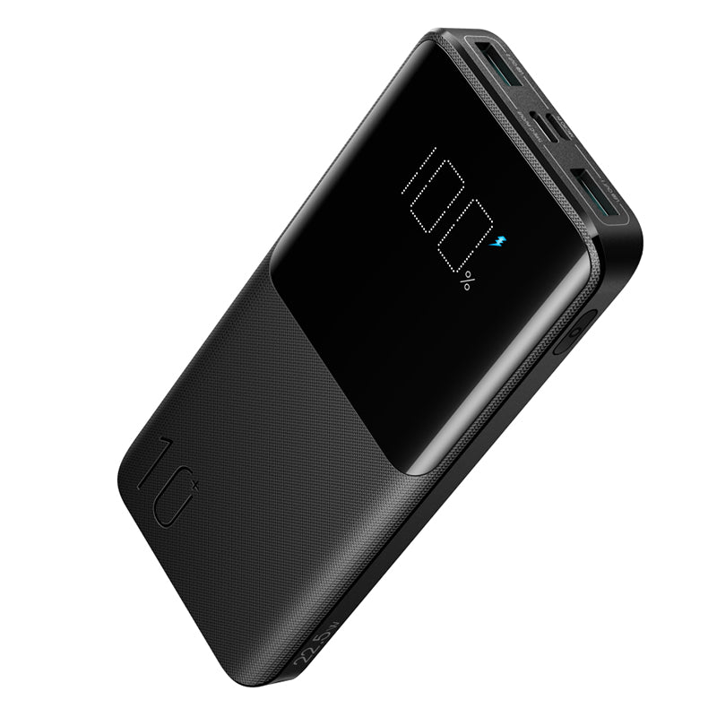 Joyroom 22.5W Fast Charging Power Bank 10000mAh With Type-c To Lightning Dual Cables JR-PBF19 - Blac