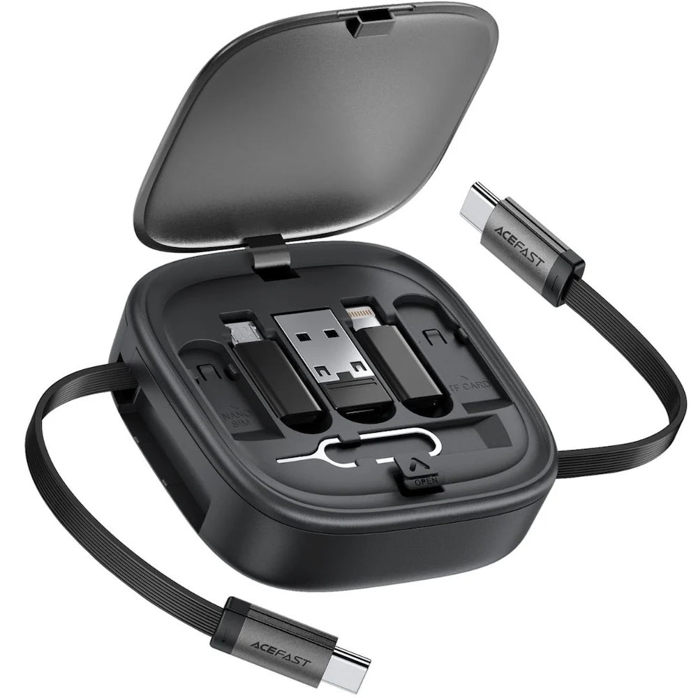 Acefast All In One Charging Data Cable Set Box J3 Black