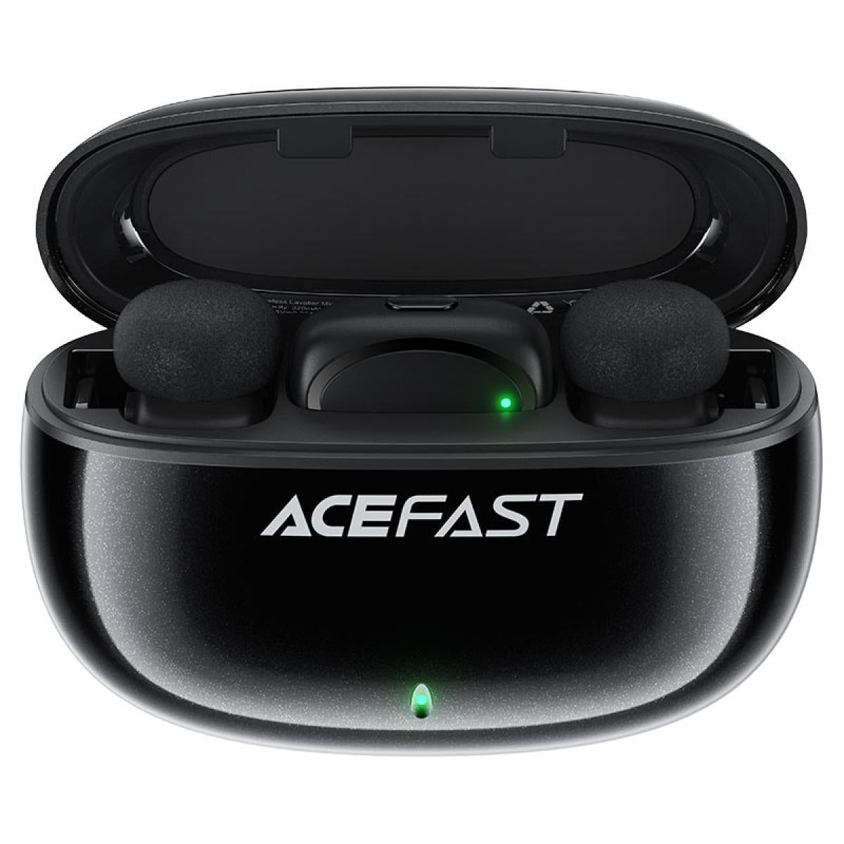 Acefast Dual Wireless Lavalier Mic Deep NoiseReduction R2 Black