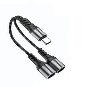 Adabter 2IN1 TypeC To TypeC+TypeC GJ-015