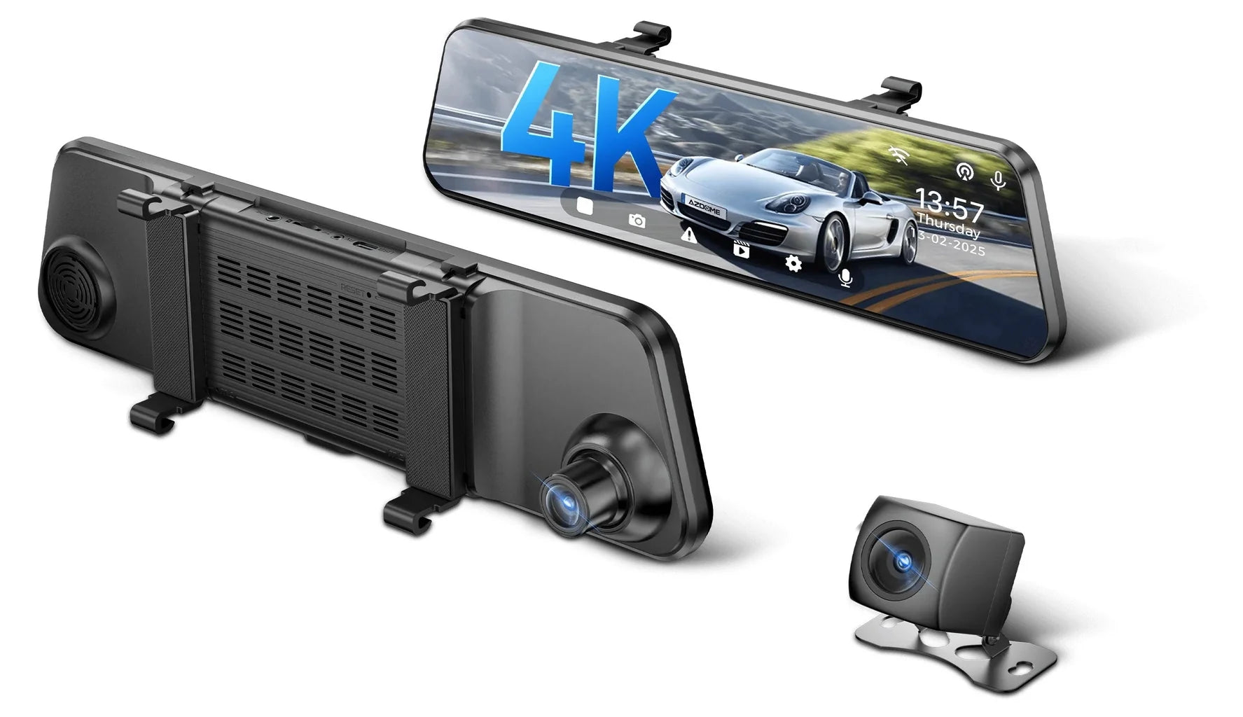 Azdome Streaming Media Mirrir Dash Cam 4K PG17 Max