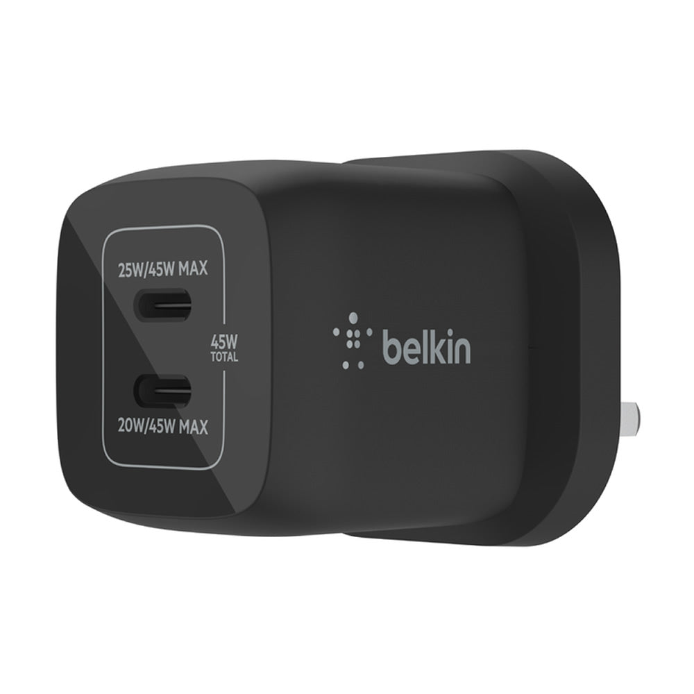 Belkin Boost Chare Pro GAN Dual Wall Charger 45W