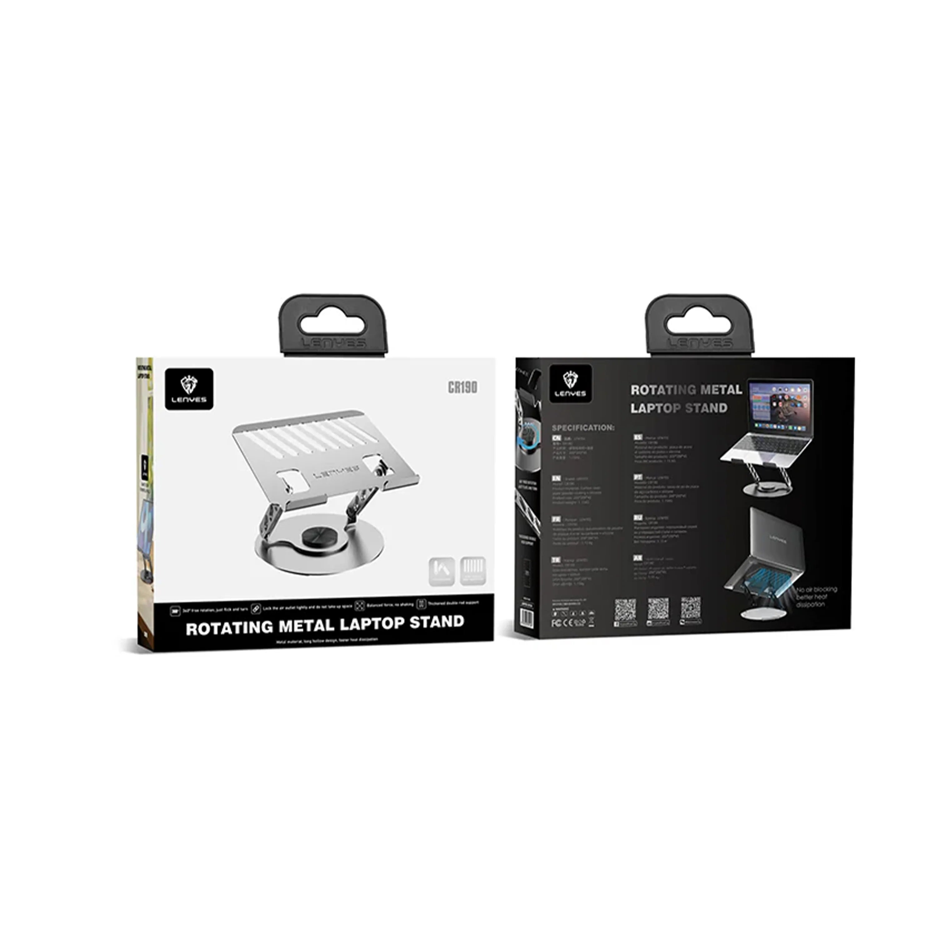 Lenyes Rotating Metal Laptop Stand CR190