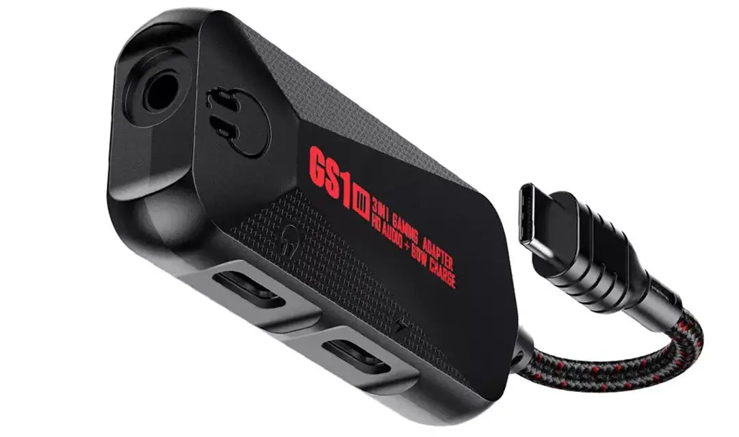 Plextone 3 IN 1 Gaming Adapter HD Audio+60W - GS1 Mark III