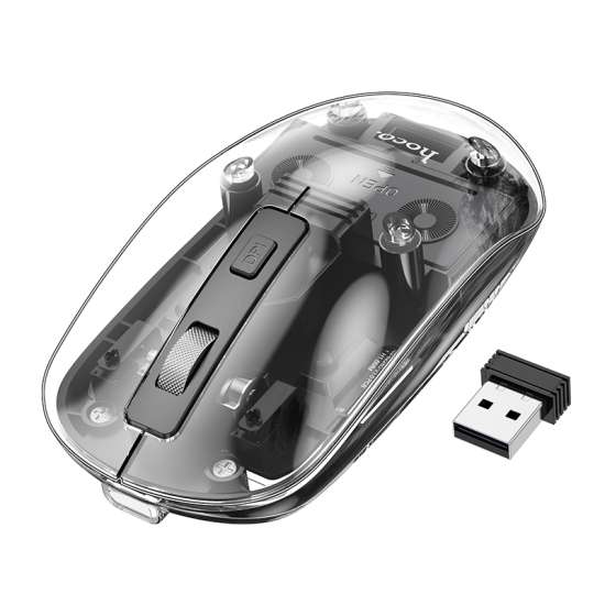 Hoco 2.4G+Bt Crystals Wireless Mouse GM 29 Night Black
