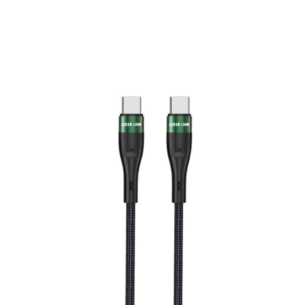 Green Lion Braided Cable USB-C TO USB-C 1M 60W