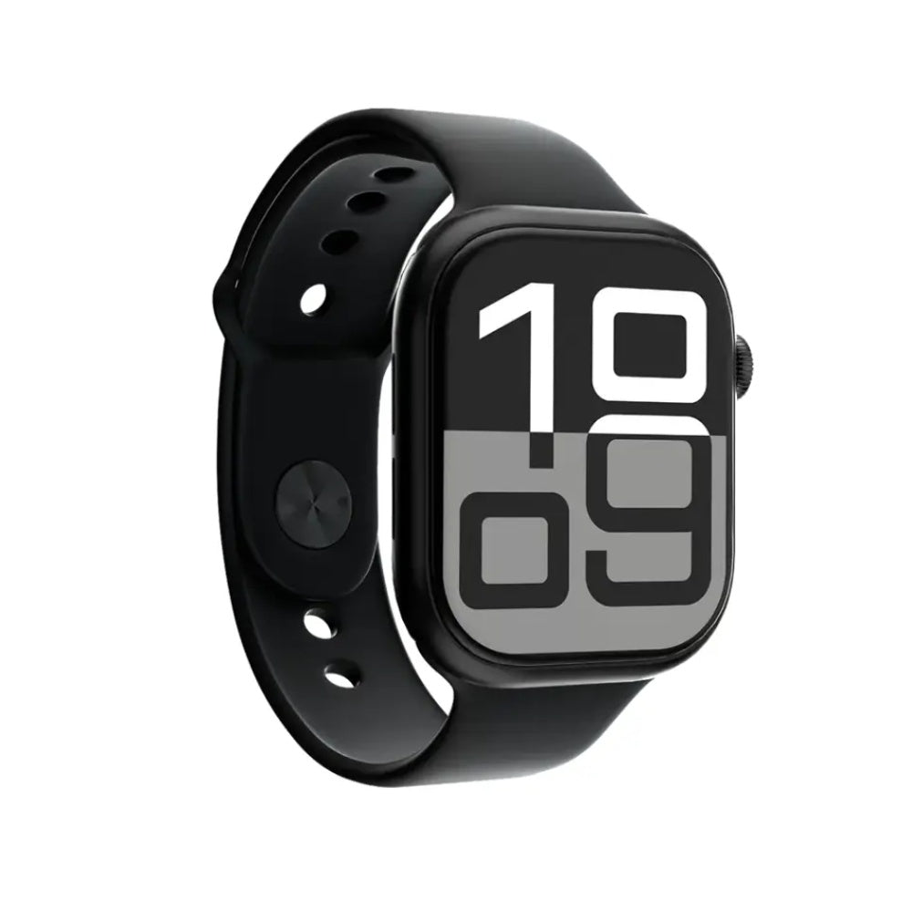 Green Lion Active SE46 Smart Watch -Jet Black & Black Strep