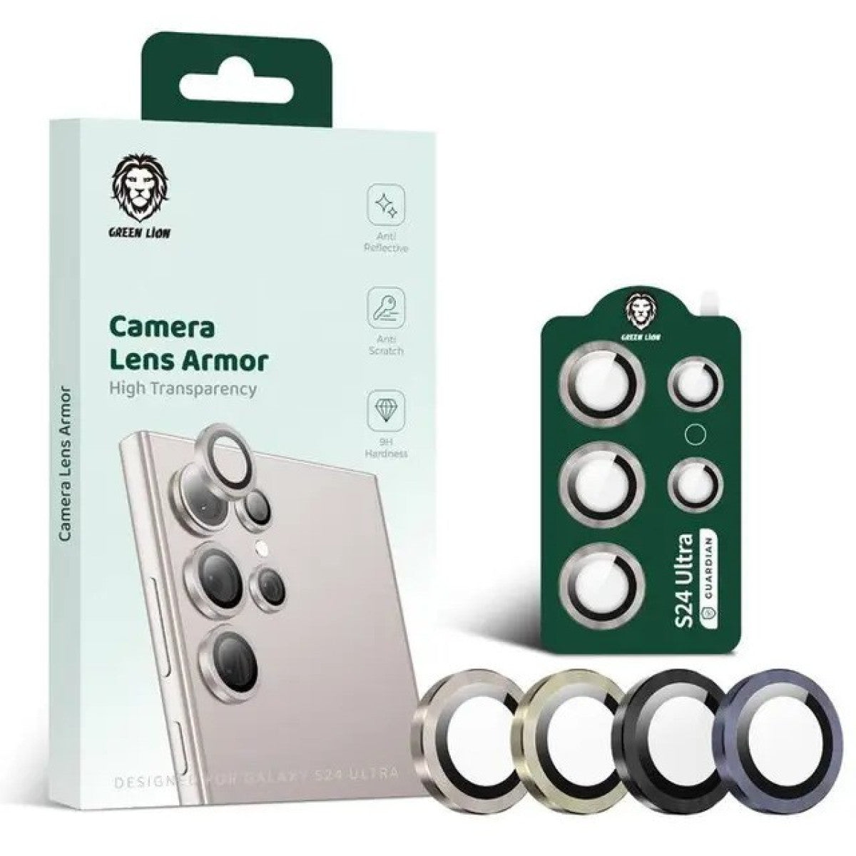 Green Lion Camera Lens Armor Protector Galaxy S24 Ultra
