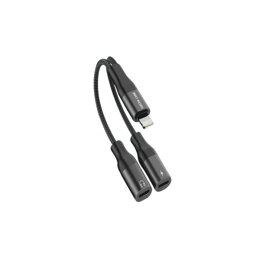 محول شحن وصوت 2 في 1 من Green Lion، Lightning إلى Lightning، شحن + صوت