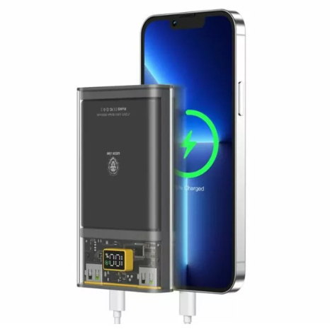 Green Lion Integrated Transparent Power Bank QC 22.5W + PD 20W