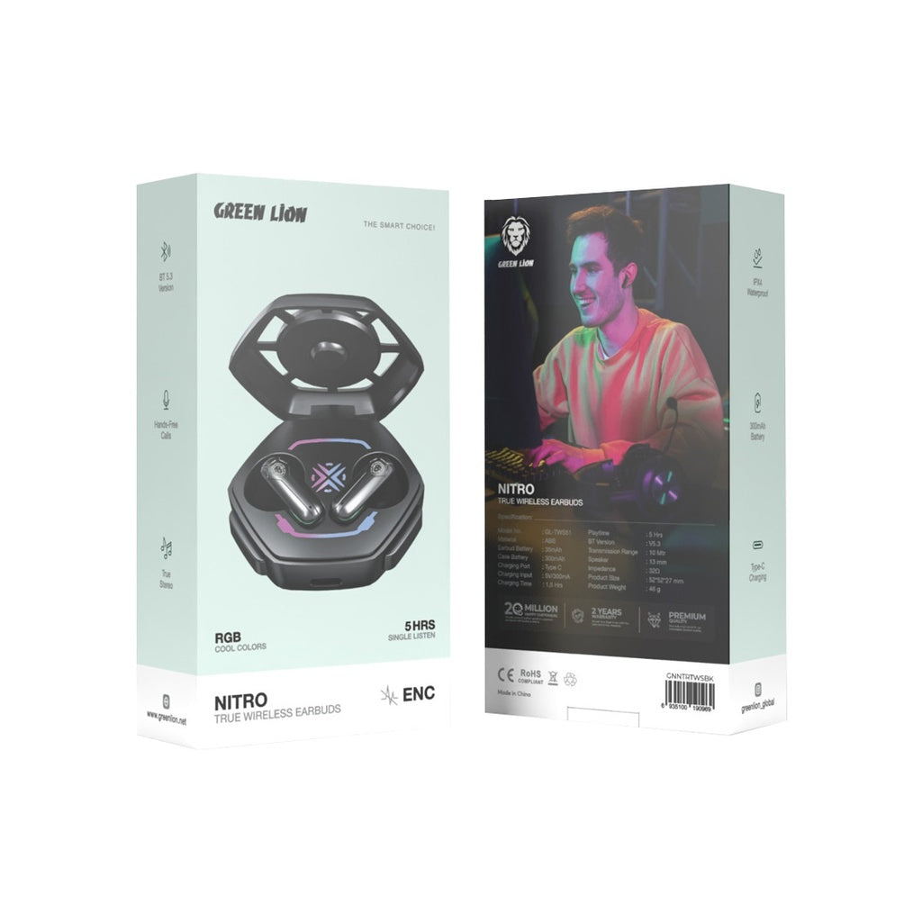 Green Lion Nitro Ture Wireless Earbuds ENC
