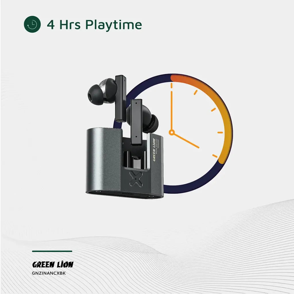 Green Lion Zinc X Metal Earbuds ANC TWS