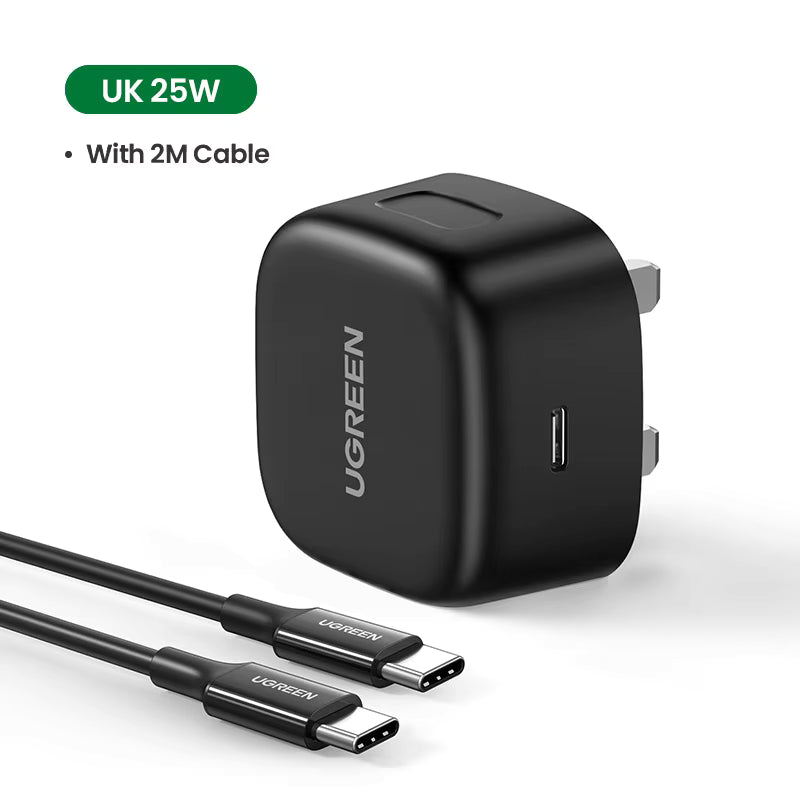 Ugreen USB-CFast Charger 25W With Type-c Cable 1m