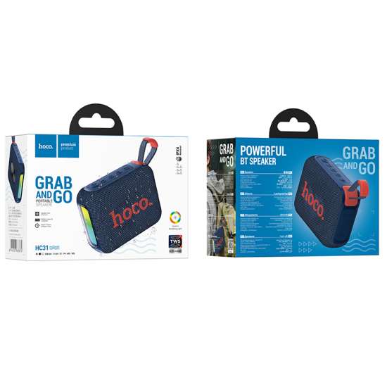 hoco Grab And Portable Speaker Go - HC31 Navy Blue