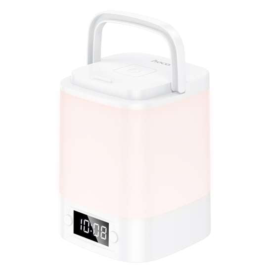 hoco Portable Night Light With Clock HX15 White