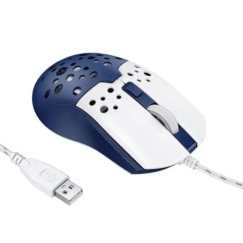 hoco Luminous Wired Mouse GM51 White&Blue