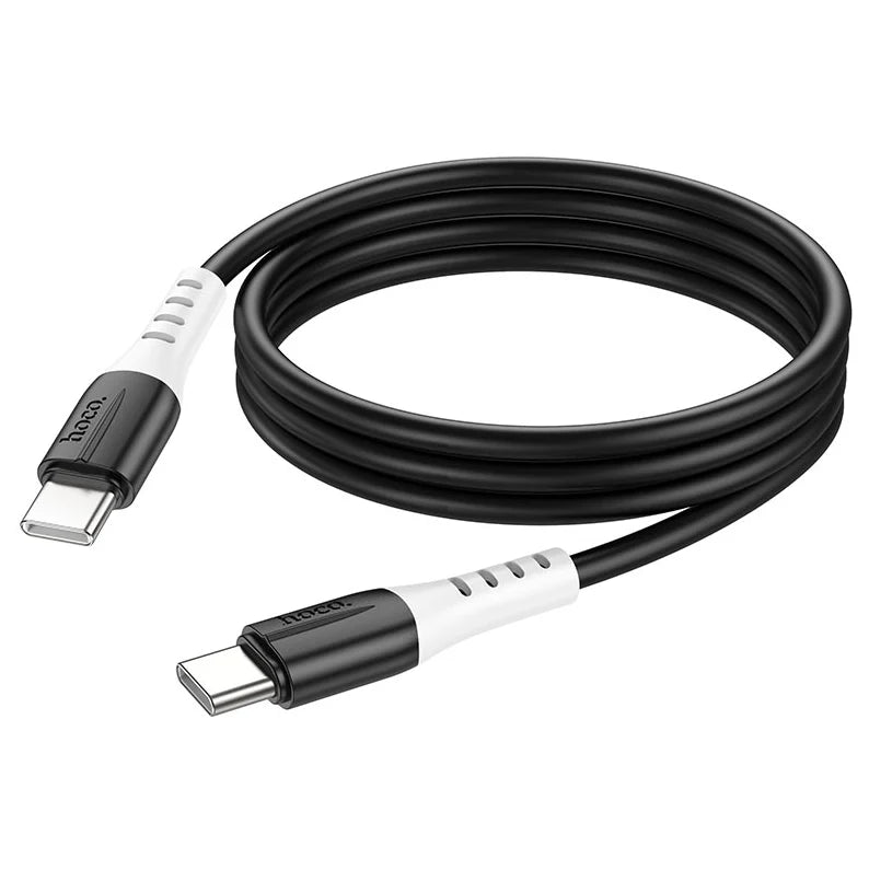 Hoco Silcone Charging Data Cable Usb-C TO Usb-C 1M 60W X82 - Black