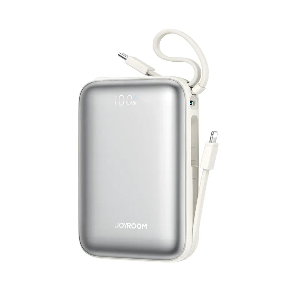 Joyroom Dual Cable Mini Power Bank 20.000 mAh 22.5W JR-PBF29 White