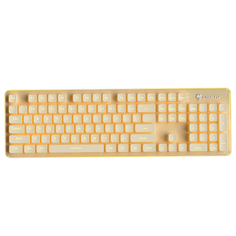Langtu Dual System Membrane Keyboard - L102 Yellow
