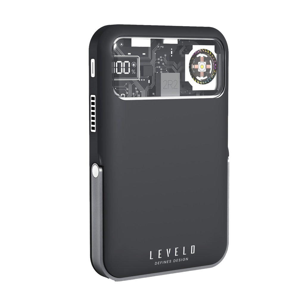 Levelo Osaka Portable 10000mAh Wireless Power Bank 20W Black