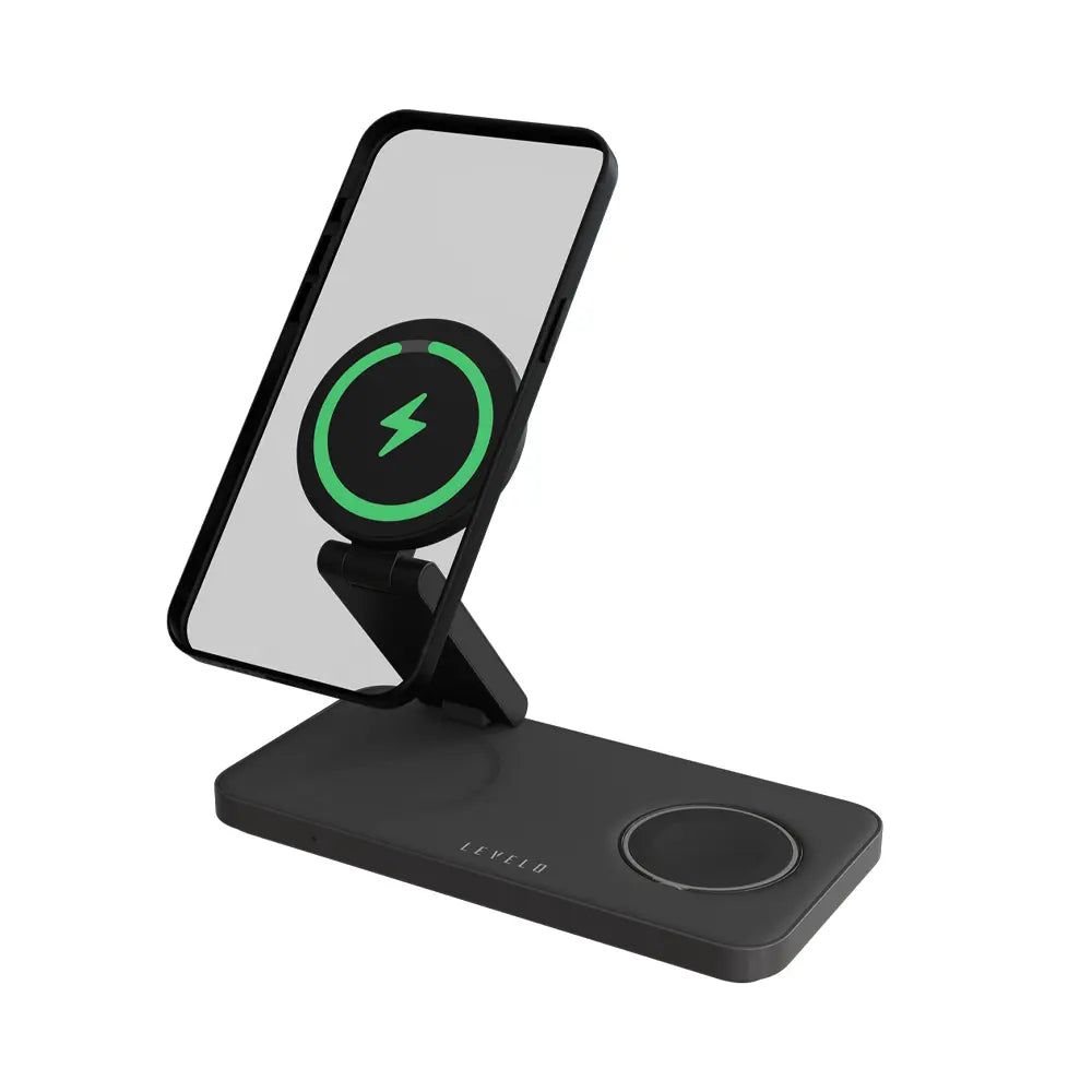 Levelo 3 in 1 Wireless Charger Quantum LVL-QNTM - Black