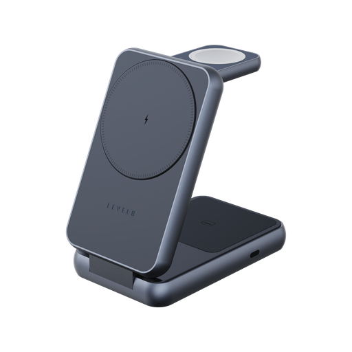 Levelo Aeris 3 IN 1 Foldable Wireless Charger Gray