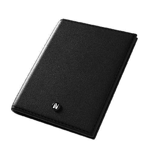 Levelo Premium Leather Pocet Organizer Billfold Black