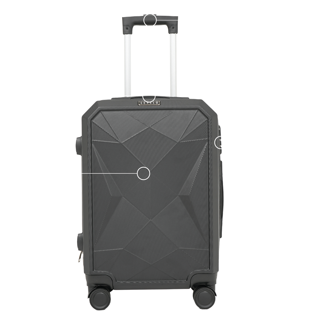Levelo Romeo ABC S Travel Luggage 20'' Black
