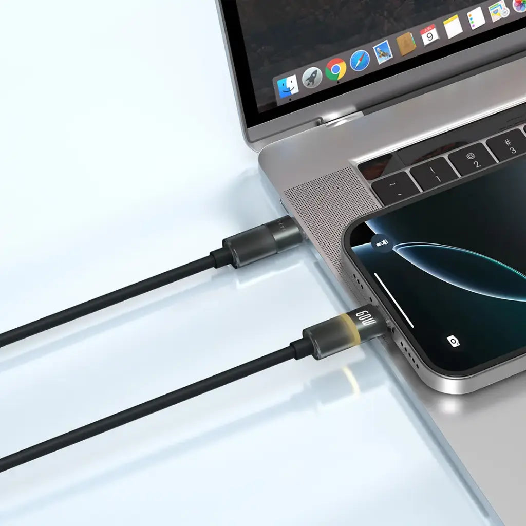Levelo Luna Type-c To Type-c Cable 60W 1m Black