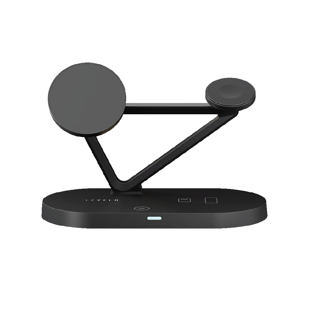 Levelo 5 in 1 Premio Wireless Charger - Black