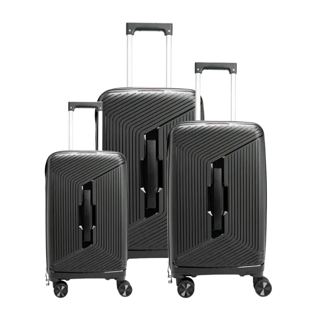 Levelo Tenax Unbreakable Travel Luggage 24'' Black